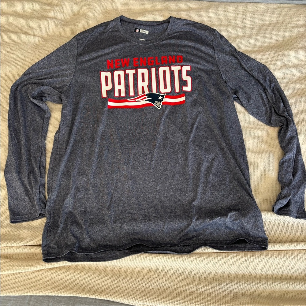 NFL New England Patriots Blue Long Sleeve Tee